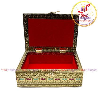 7*5 Peacock embossed JEWE BOX