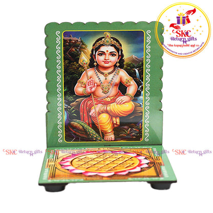 Bala Murugan Sri Yantra Diya Stand