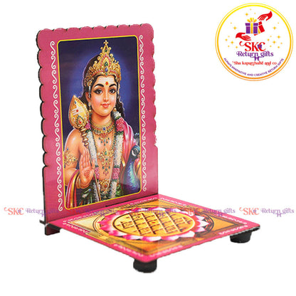Bala Murugan Sri Yantra Diya Stand