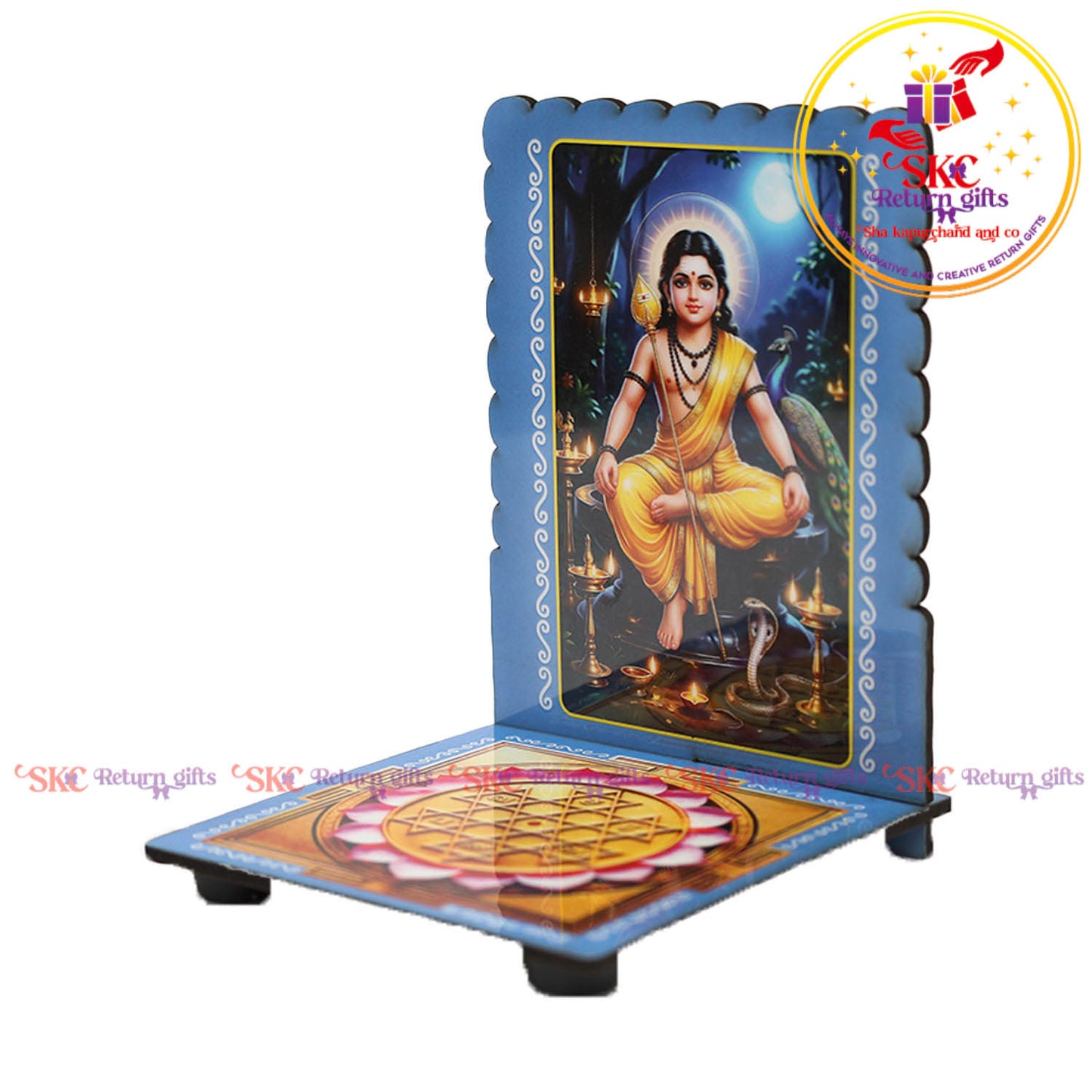 Bala Murugan Sri Yantra Diya Stand