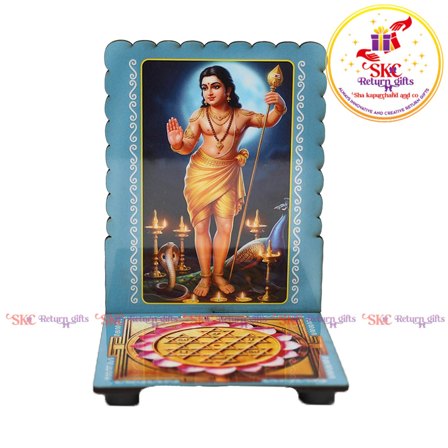 Bala Murugan Sri Yantra Diya Stand