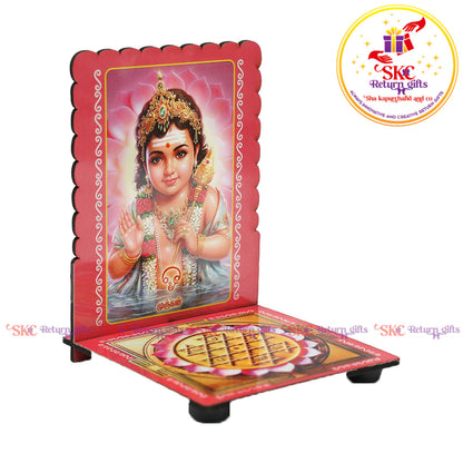 Bala Murugan Sri Yantra Diya Stand