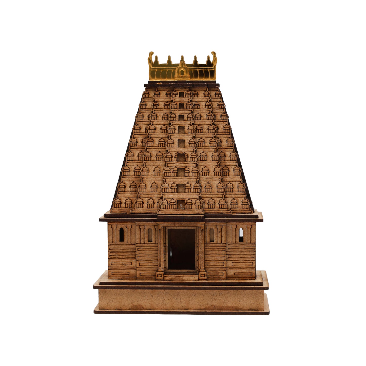 MDF Murugan Gopuram Temple Miniature 3D MDF