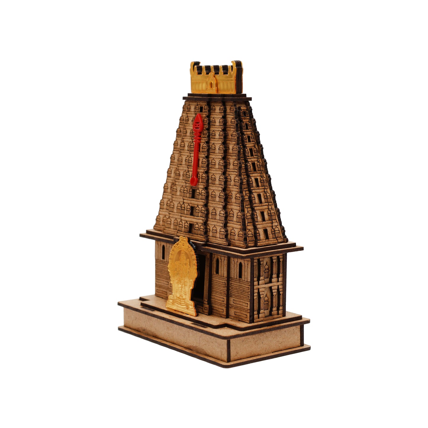 MDF Murugan Gopuram Temple Miniature 3D MDF
