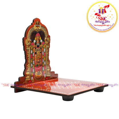MDF Diya Stand Tanjore Digital Art 4x4