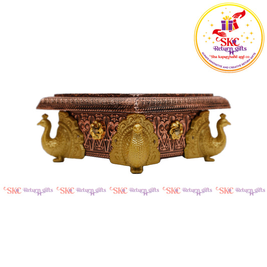 Rose gold Traditional Peacock Manai 5x5