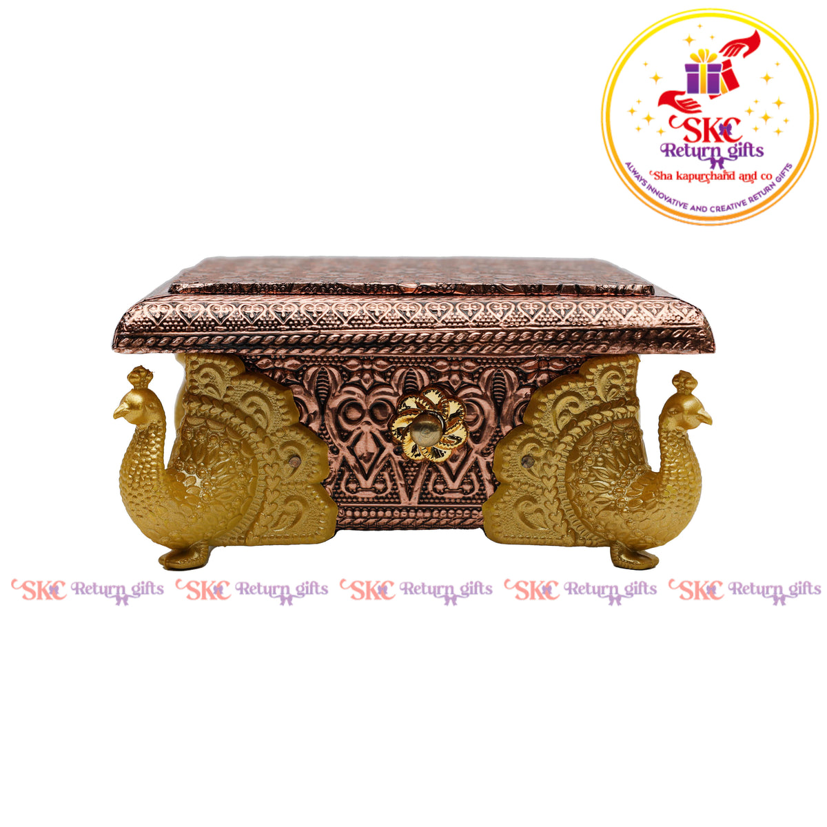 Rose gold Traditional Peacock Manai 5x5