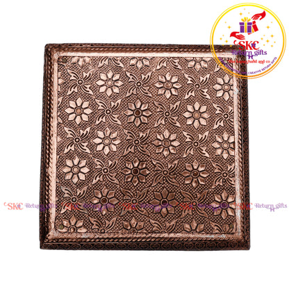 Rose gold Traditional Peacock Manai 6x6