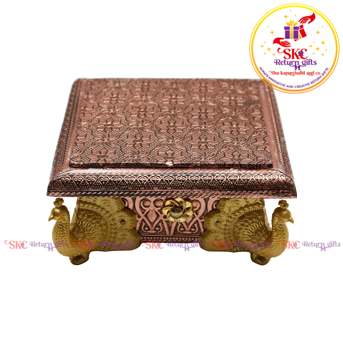 Rose gold Traditional Peacock Manai 6x6