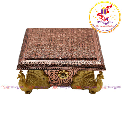 Rose gold Traditional Peacock Manai 6x6