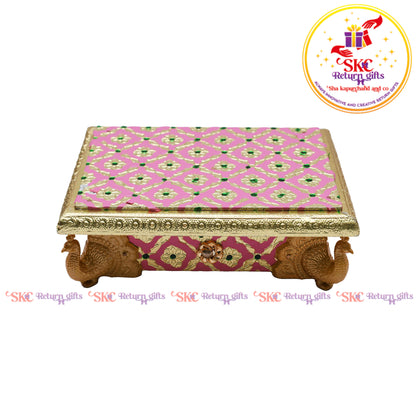 7x5 Meenakari Peacock leg Patla