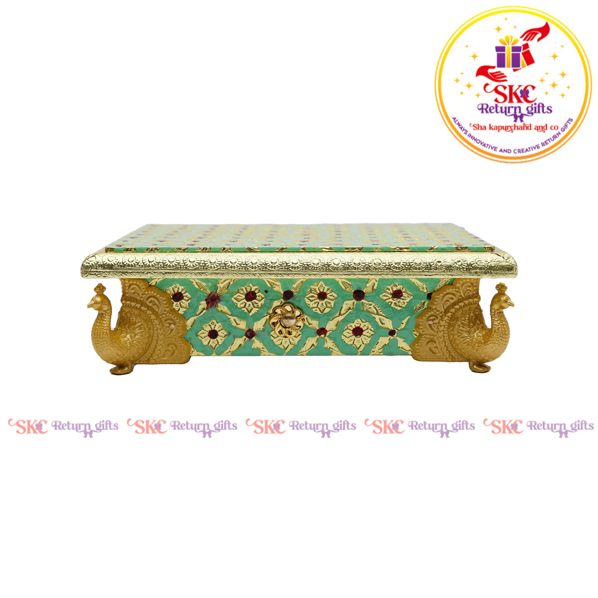 8x6 Meenakari Peacock leg Patla