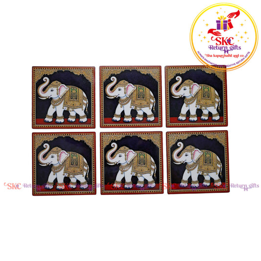Airavata Heritage Coaster Set – Set of 6